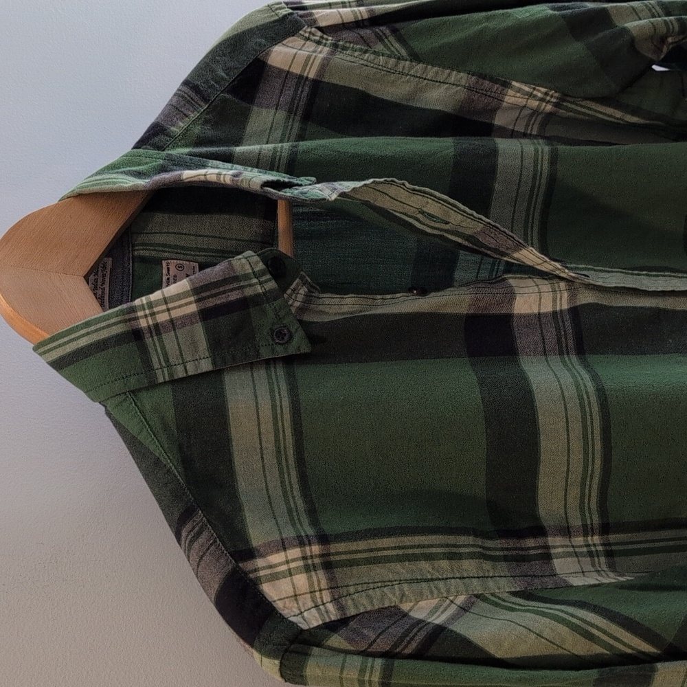 J. Crew Men's S Indian Madras Regular Fit Long Sleeve Button Down Style #23767.